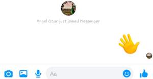How to wave in Messenger